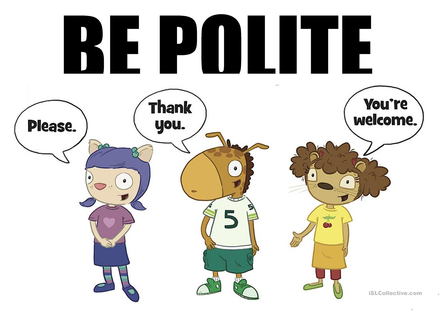 be polite